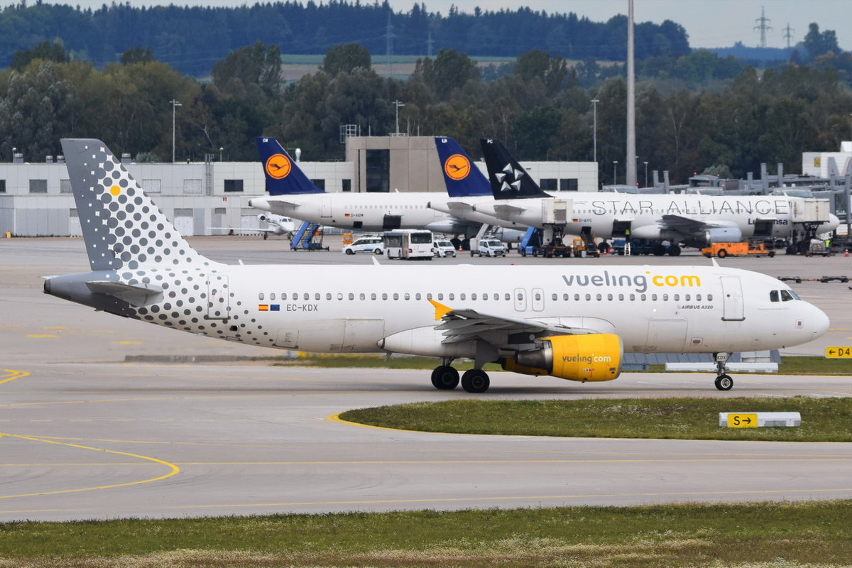 EC-KDX Vueling Airbus A320-216  , MUC , 02.10.2017