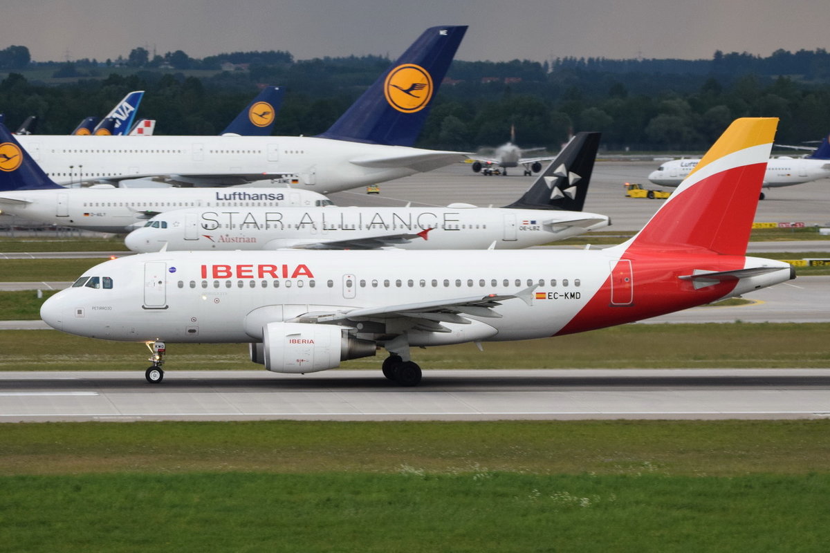 EC-KMD Iberia Airbus A319-111  , MUC , 10.05.2018