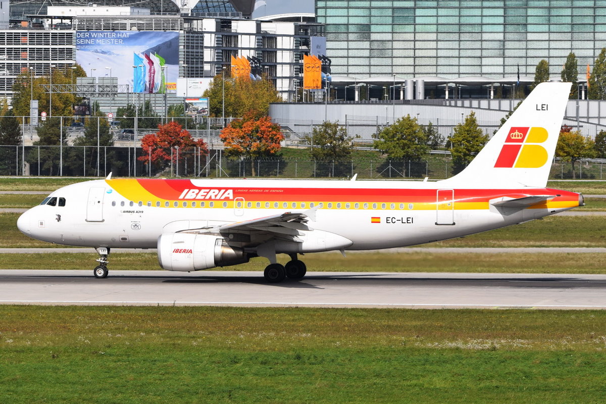 EC-LEI Iberia Airbus A319-111   , MUC , 04.10.2017