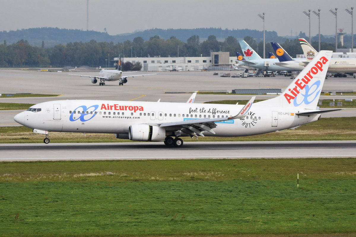 EC-LPQ Air Europa Boeing 737-85P(WL)  , MUC , 04.10.2017
