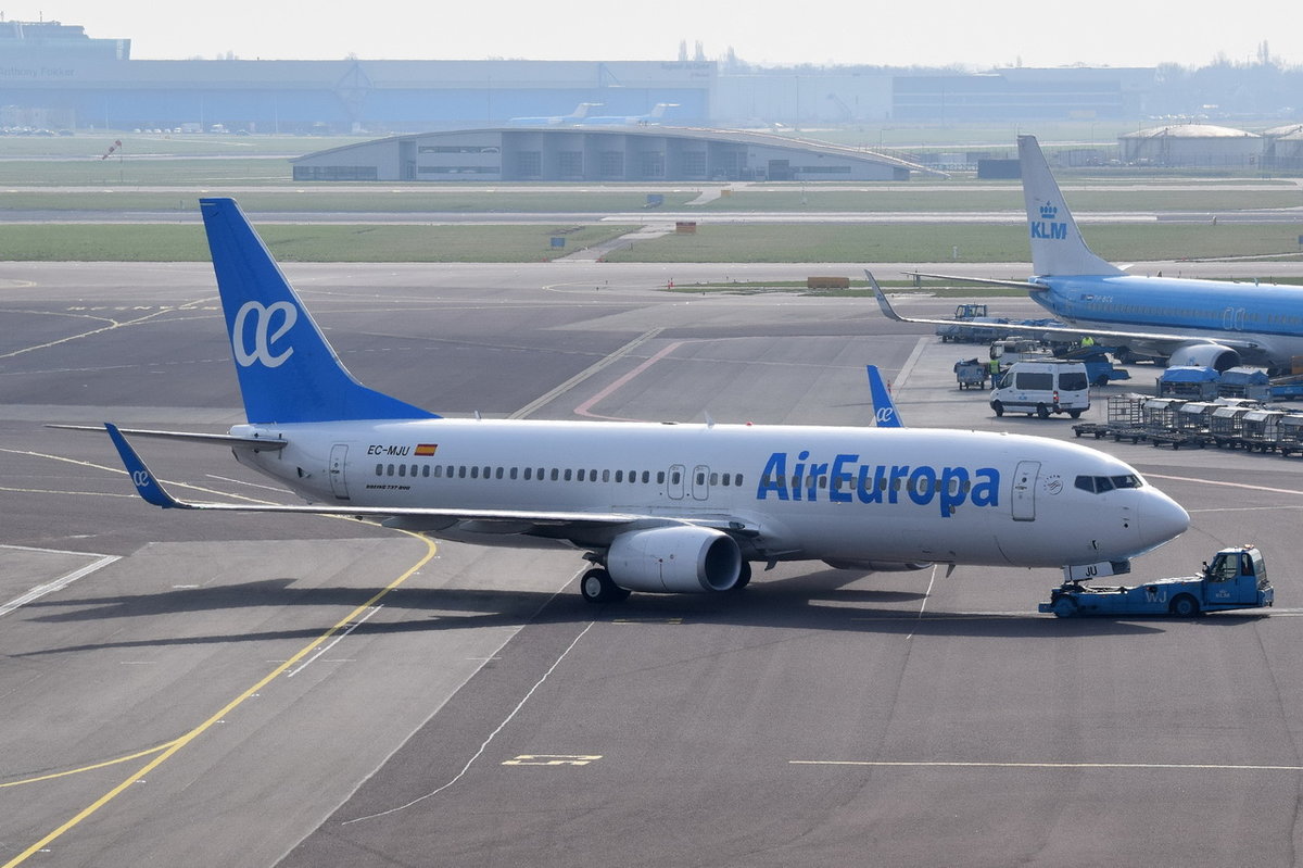 EC-MJU Air Europa Boeing 737-85P(WL)  , AMS , 14.03.2017