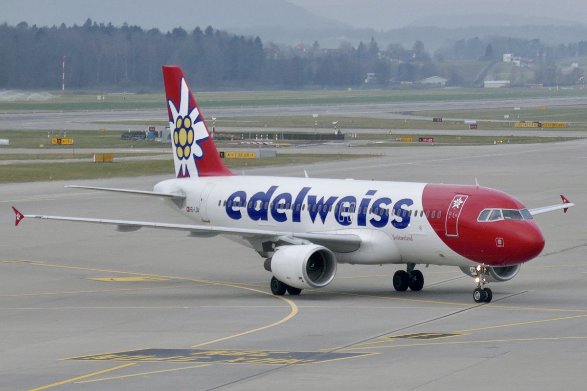 Edelweiss, A320-214, HB-IJW,  Braunwald , 28.12.19, Zürich