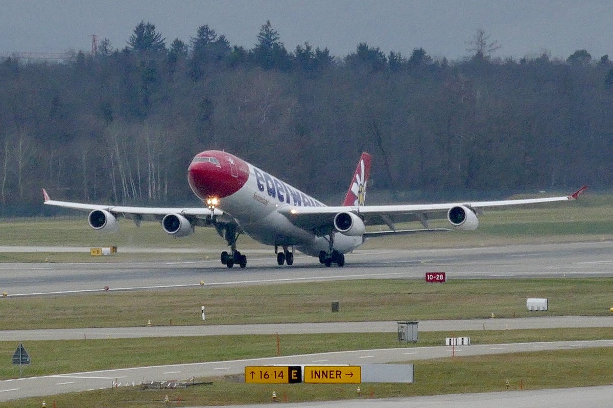 Edelweiss, A340-300, HB-JMF,  Belalp , 28.12.19, Zürich