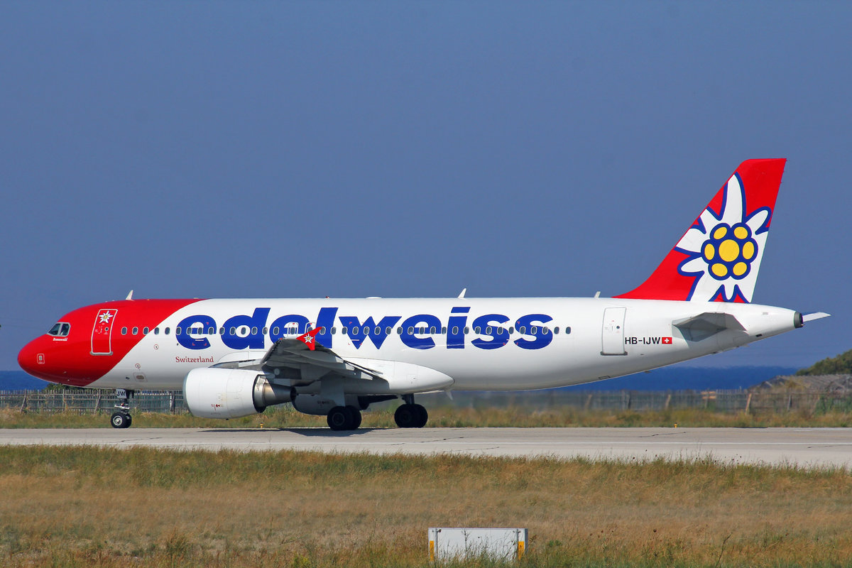 Edelweiss Air, HB-IJW, Airbus A320-214, msn: 2134,  Braunwald , 12.Oktober 2018, RHO Rhodos, Greece.