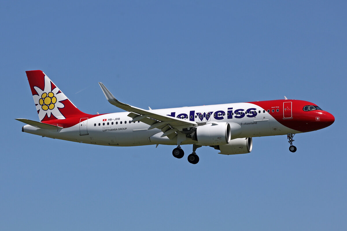 Edelweiss Air, HB-JDB, Airbus A320-271N, msn: 9373,  Hoch-Ybrig , 23.April 2026, ZRH Z�rich, Switzerland.
