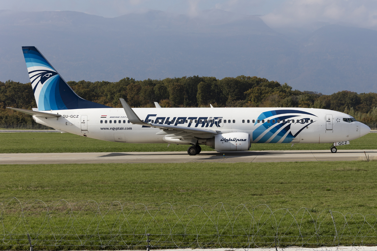 Egypt Air, SU-GCZ, Boeing, B737-866, 17.10.2015, GVA, Geneve, Switzerland


