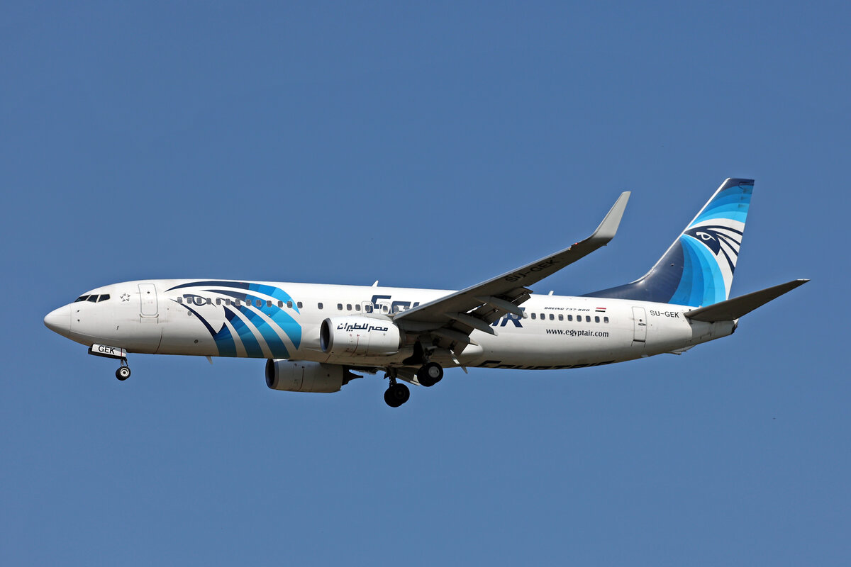 Egypt Air, SU-GEK, Boeing B737-866, msn: 63803/6467, 02.Juli 2025, MXP Milano Malpensa, Italy.