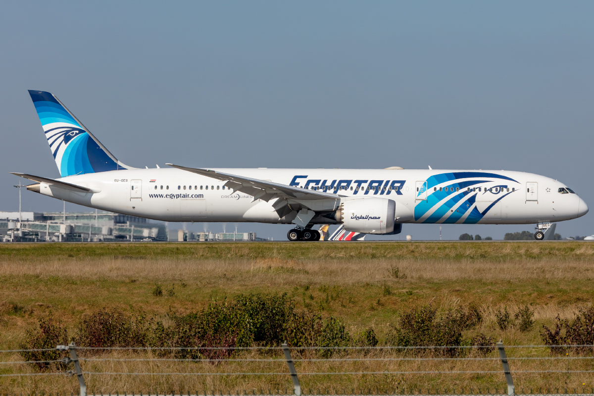 Egypt Air, SU-GES, Boeing, B787-9, 09.10.2021, CDG, Paris, France