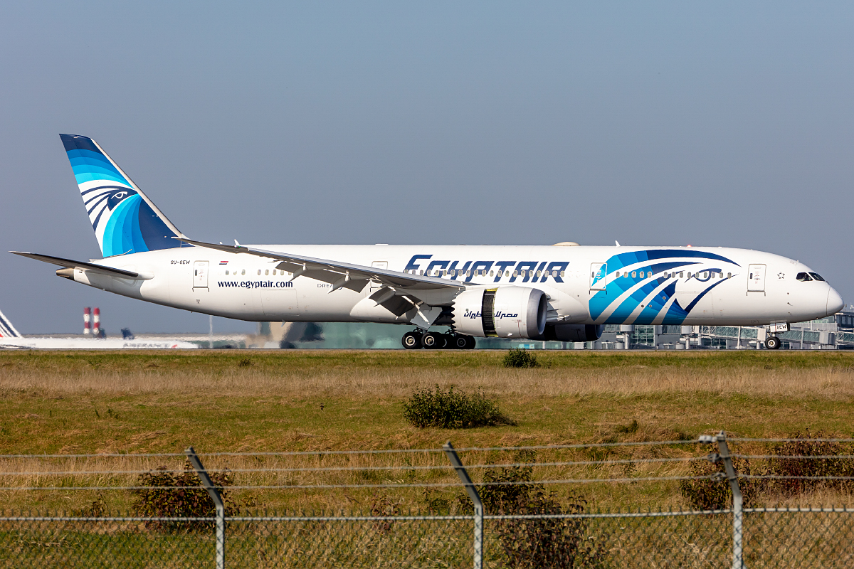 Egypt Air, SU-GEW, Boeing, B787-9, 10.10.2021, CDG, Paris, France