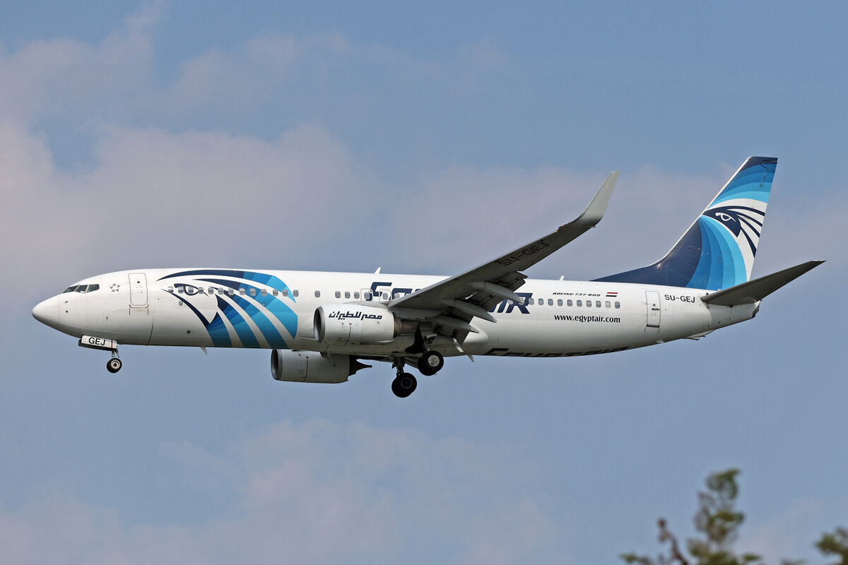 Egyptair, SU-GEJ, Boeing B737-866, msn: 63802/6439, 05.Juli 2024, MXP Milano Malpensa, Italy.