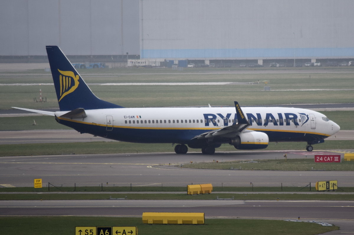 EI-DAM Ryanair Boeing 737-8AS(WL)  , AMS , 14.03.2017