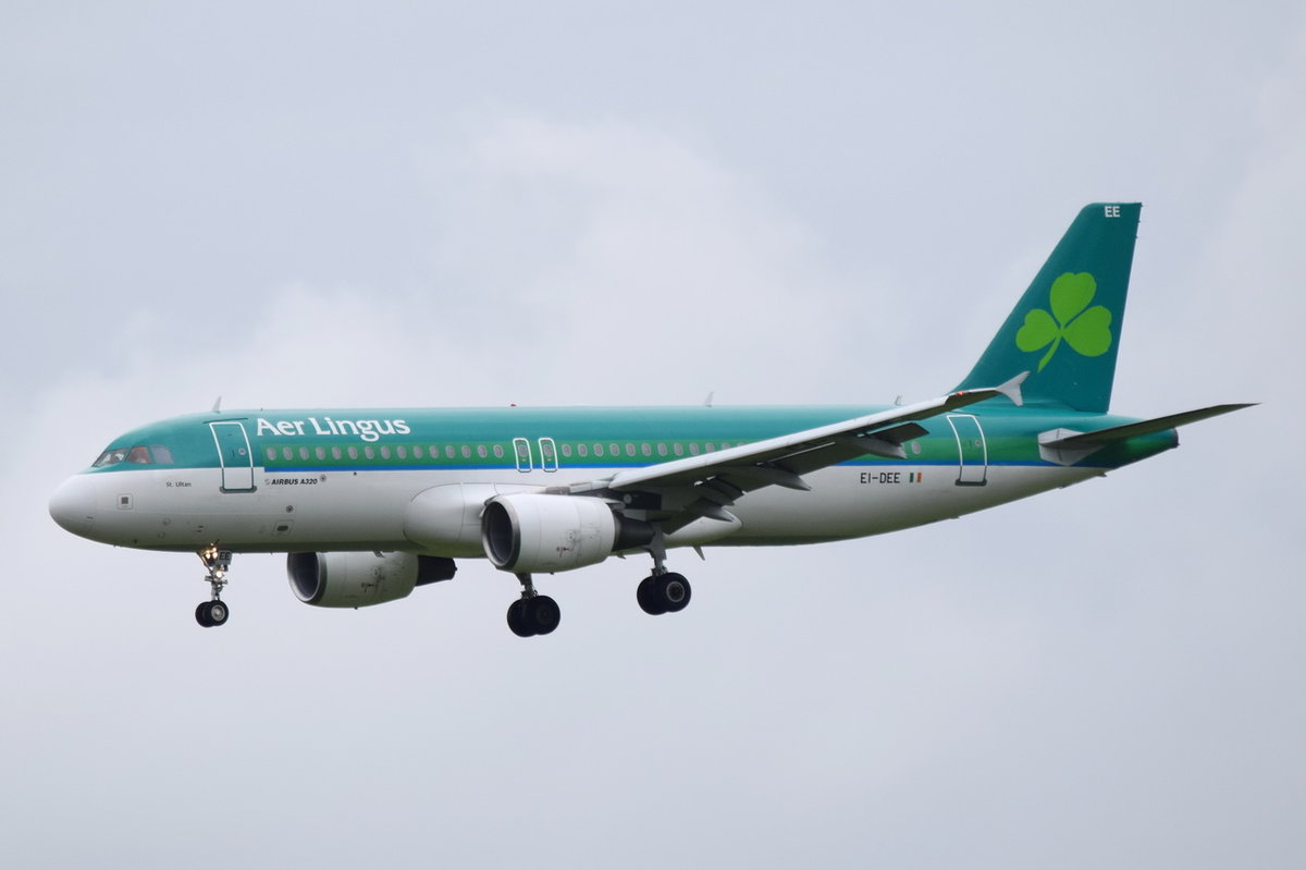 EI-DEE Aer Lingus Airbus A320-214   am 19.05.2016 beim Anflug auf München