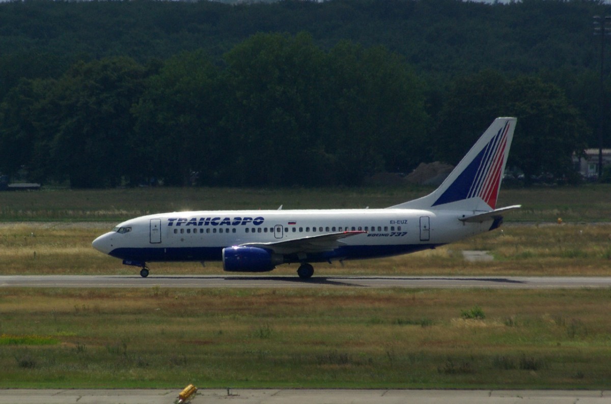 EI-EUZ Transaero Airlines Boeing 737-7Q8  in Frankfurt am 15.07.2014 gelandet