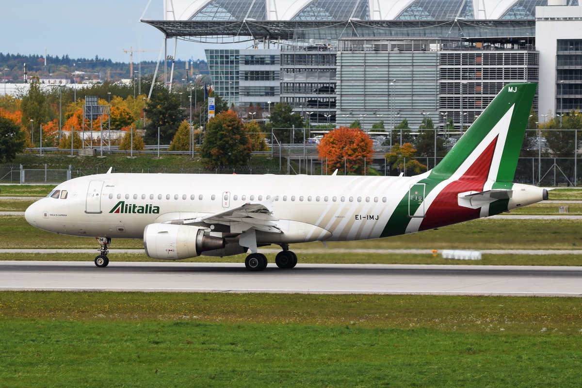 EI-IMJ Alitalia Airbus A319-112  , MUC , 02.10.2017
