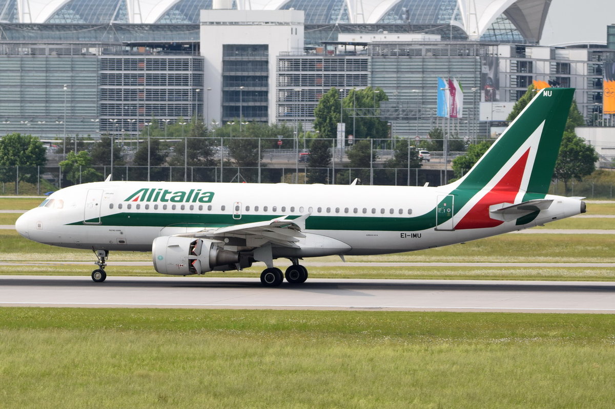 EI-IMU Alitalia Airbus A319-111  , MUC , 02.06.2017