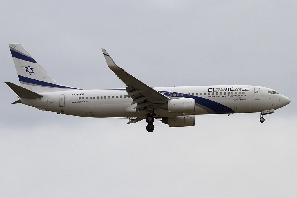 El Al, 4X-EKF, Boeing, B737-8HX, 08.06.2015, FRA, Frankfurt, Germany 




