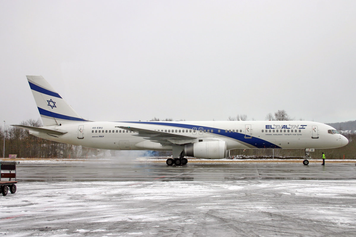EL AL Israel Airlines, 4X-EBU, Boeing 757-258, msn: 26053/529, 24.Januar 2005, ZRH Zürich, Switzerland.