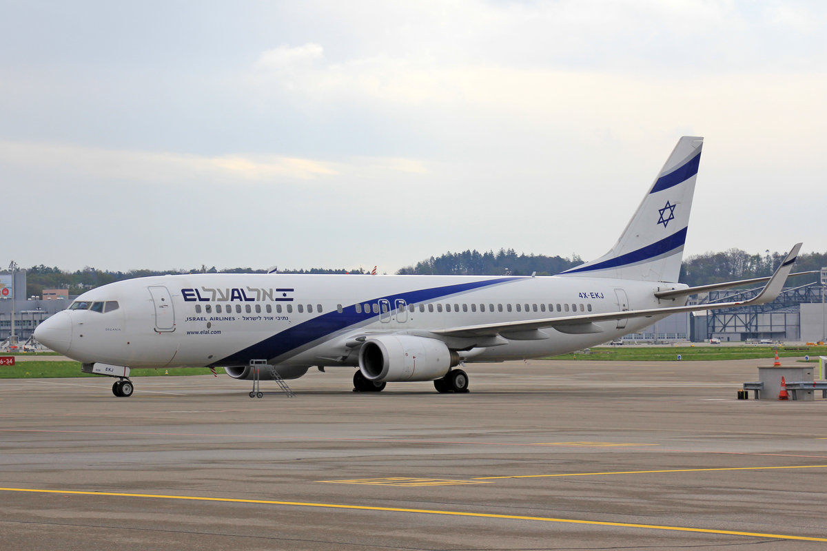 EL AL Israel Airlines, 4X-EKJ, Boeing737-85P,  Degania , 17.April 2017, ZRH Zürich, Switzerland.