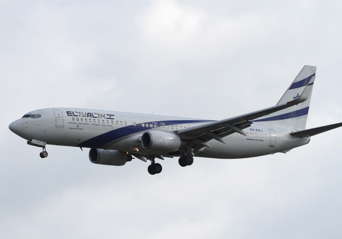 ELAL Israel Airlines, 4X-EKJ  Degania , Boeing 737-800 wl, 18.04.2014, FRA-EDDF, Frankfurt, Germany 