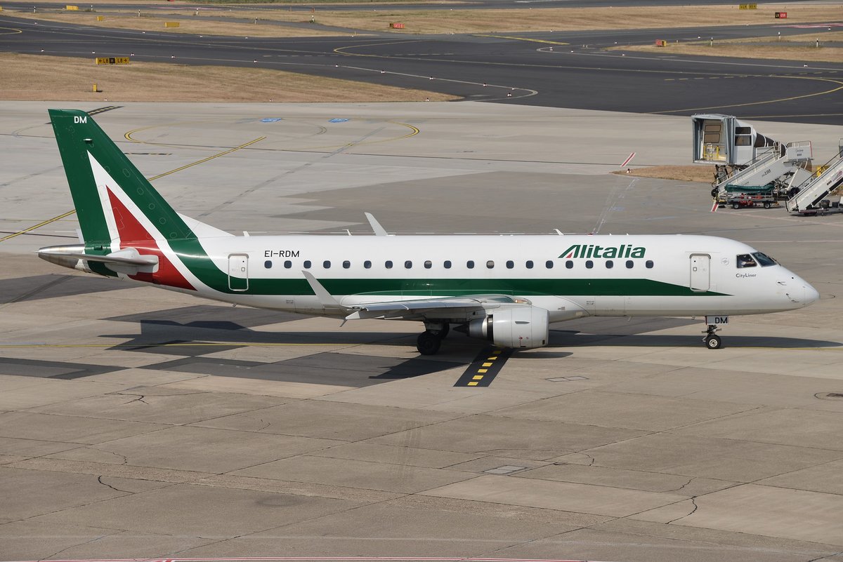 Embraer ERJ-175STD 170-200 - CYL Alitalia Cityliner 'Parco Nazionale della Majella' - 17000346 - EI-RDM - 20.07.2018 - DUS