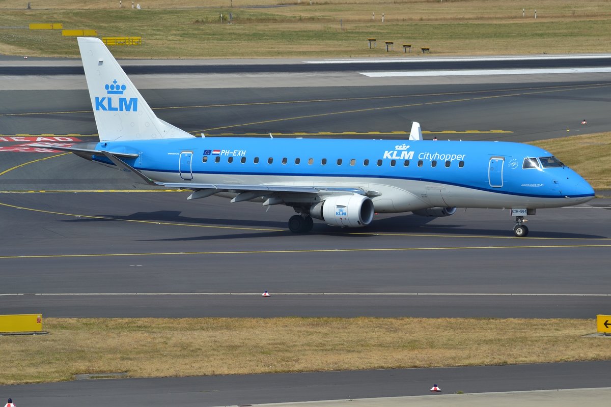 Embraer ERJ-175STD 170-200 - WA KLC KLM Cityhopper - 17000564 - PH-EXH - 20.07.2018 - DUS
