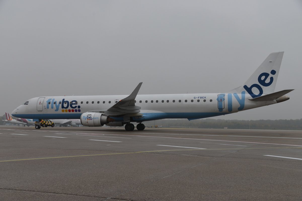 Embraer ERJ-195LR 190-200LR - BE BEE FlyBe - 19000168 - G-FBEK - 08.11.2017 - CGN