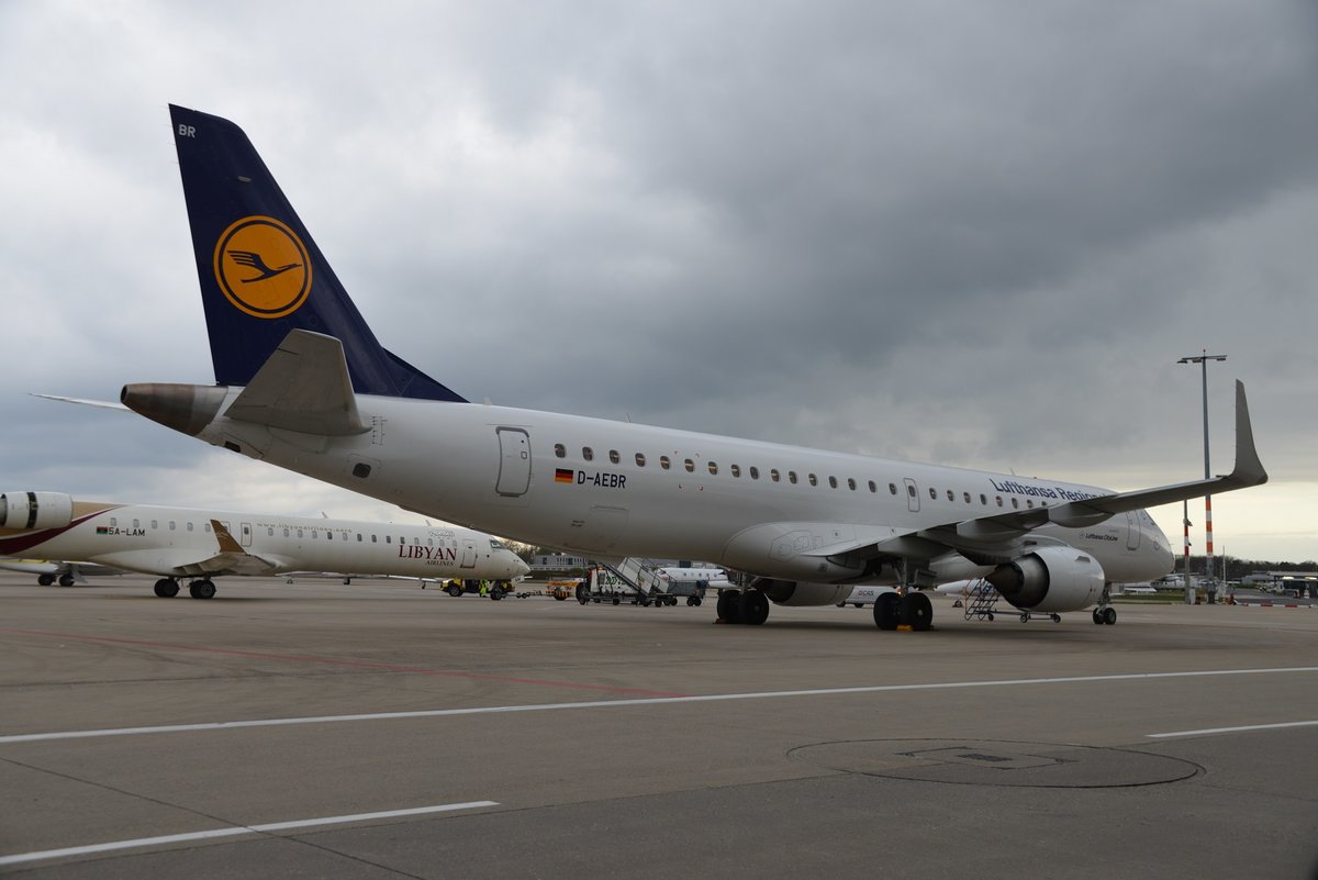 Embraer ERJ-195LR 190-200LR - CL CLH Lufthansa Cityline - 19000558 - D-AEBR - 16.04.2016 - CGN