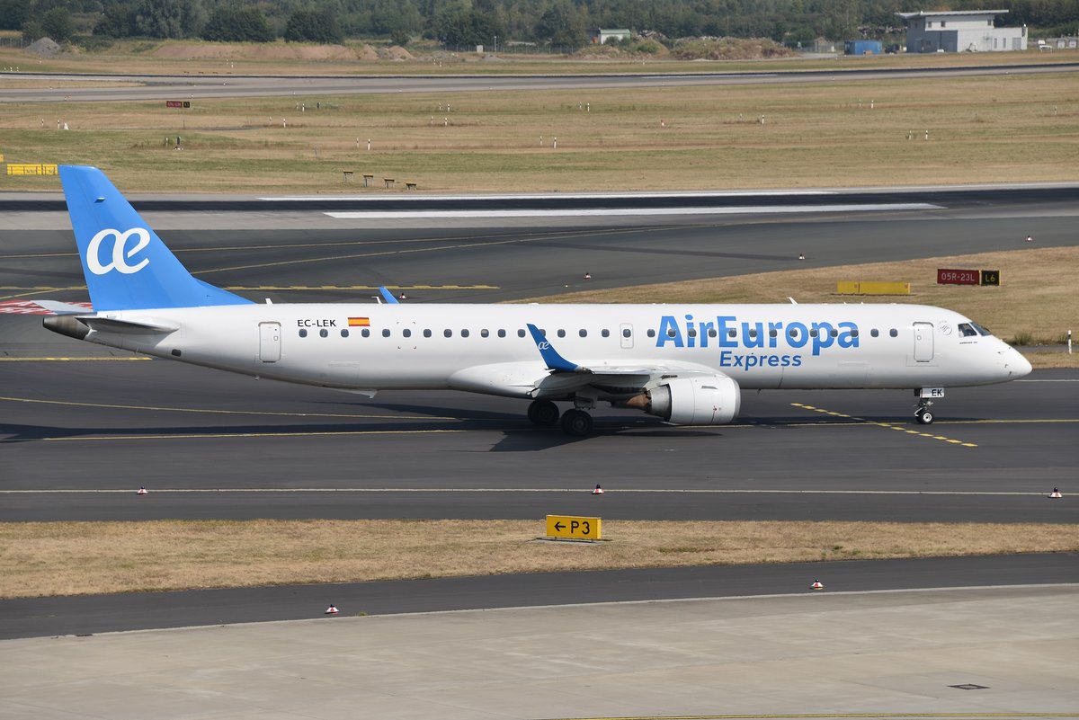 Embraer ERJ-195SR 190-200LR - UX AEA Air Europa - 19000344 - EC-LEK - 20.07.2018 - DUS