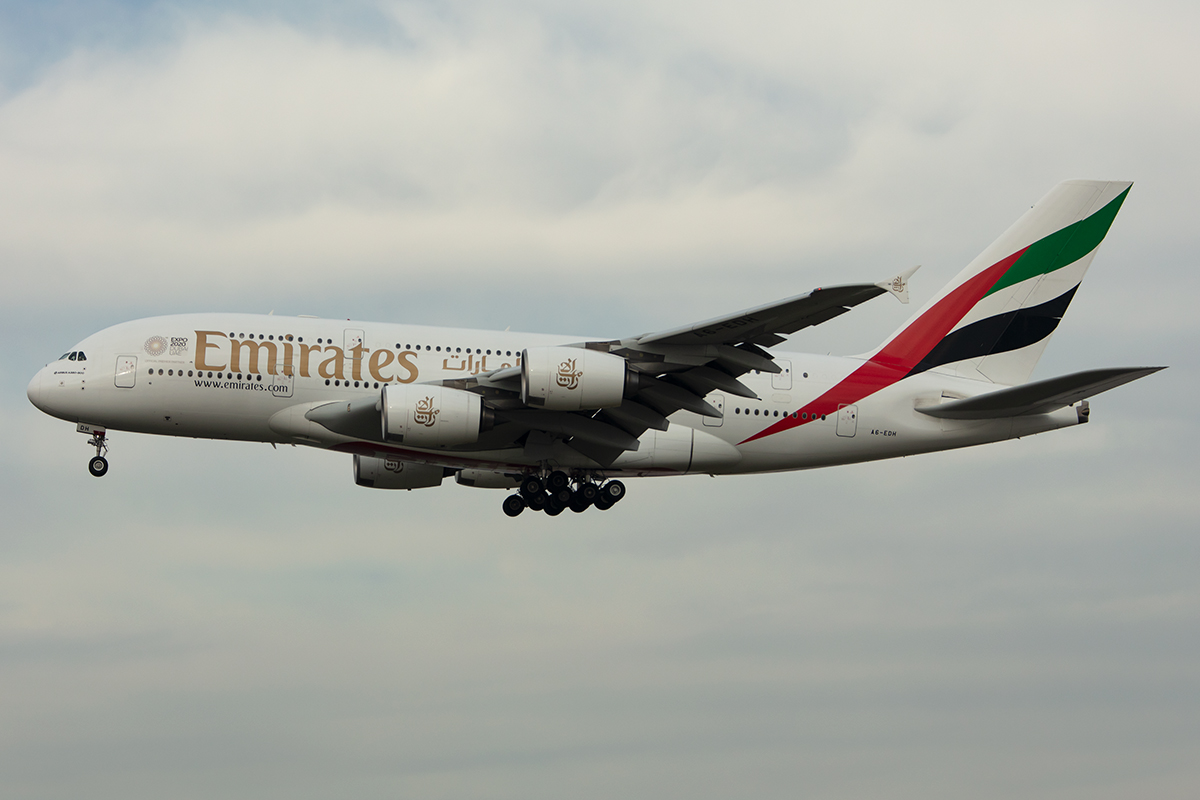 Emirates, A6-EDH, Airbus, A380-861, 24.11.2019, FRA, Frankfurt, Germany



