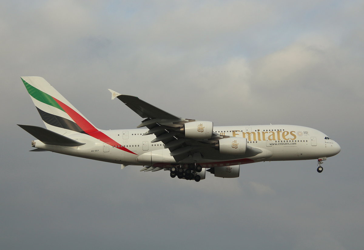 Emirates, A6-EEY, MSN 157, Airbus A 380-861,13.01.2018, FRA-EDDF, Frankfurt, Germany 