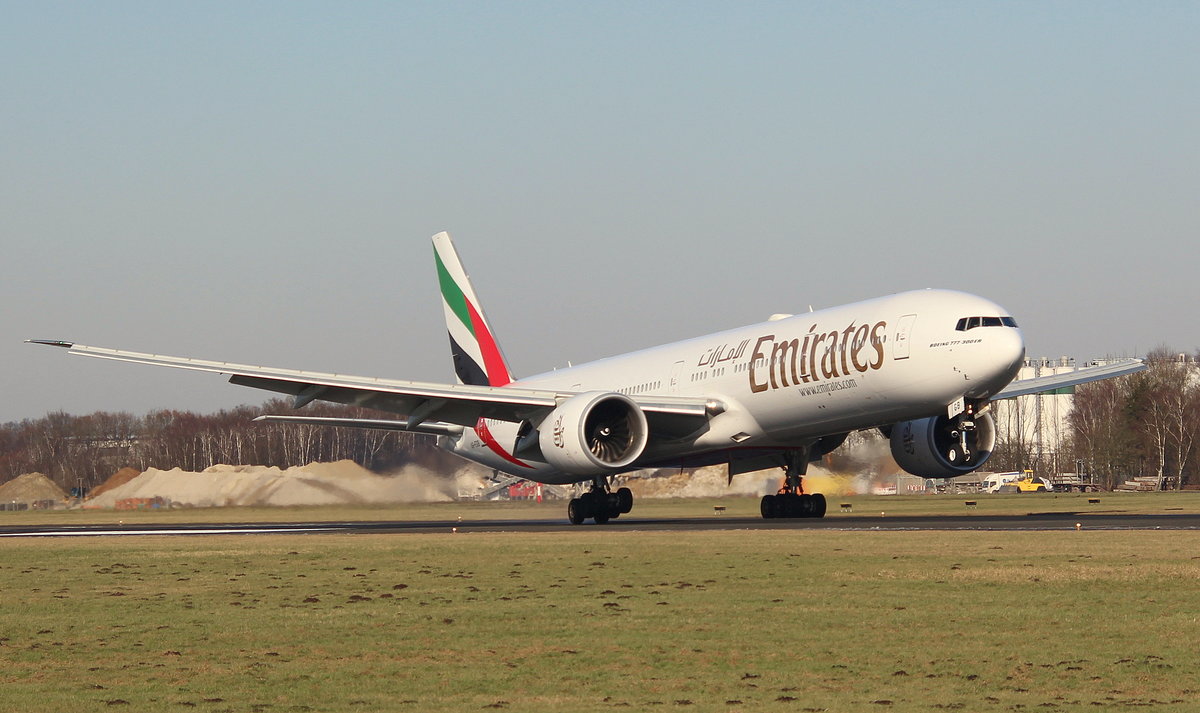 Emirates, A6-EGB, MSN 38985, Boeing 777-31H(ER), 14.02.2018, HAM-EDDH, Hamburg, Germany 