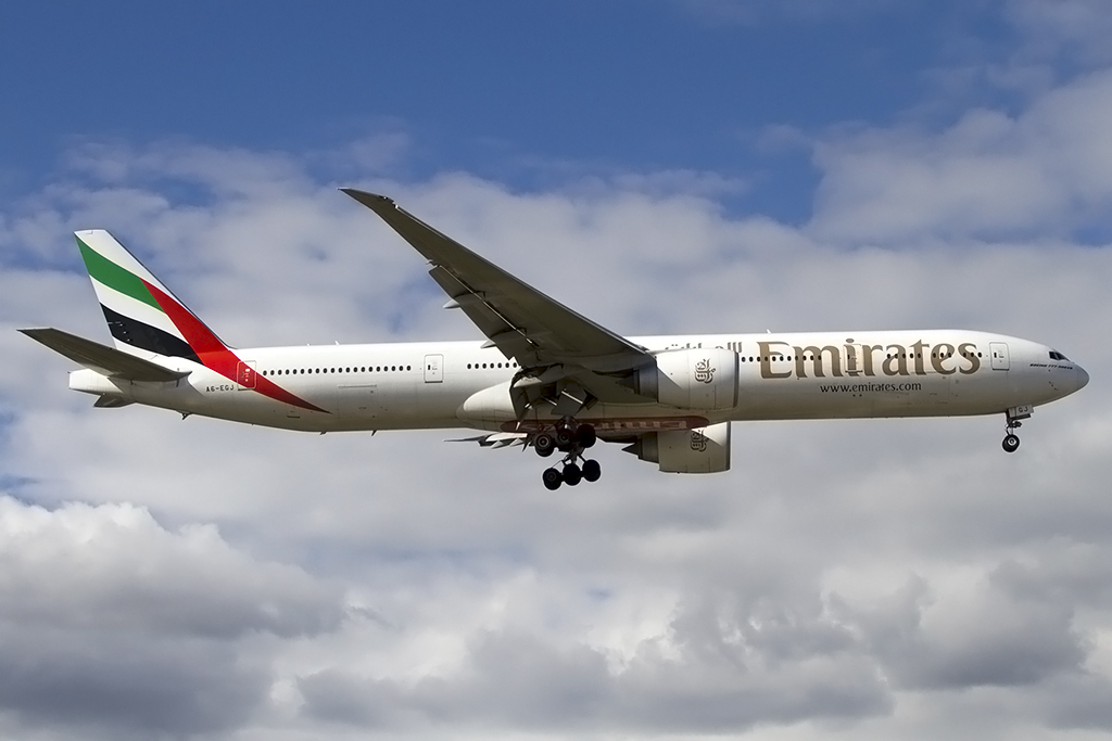 Emirates, A6-EGJ, Boeing, B777-31H-ER, 02.03.2014, GVA, Geneve, Switzerland 




