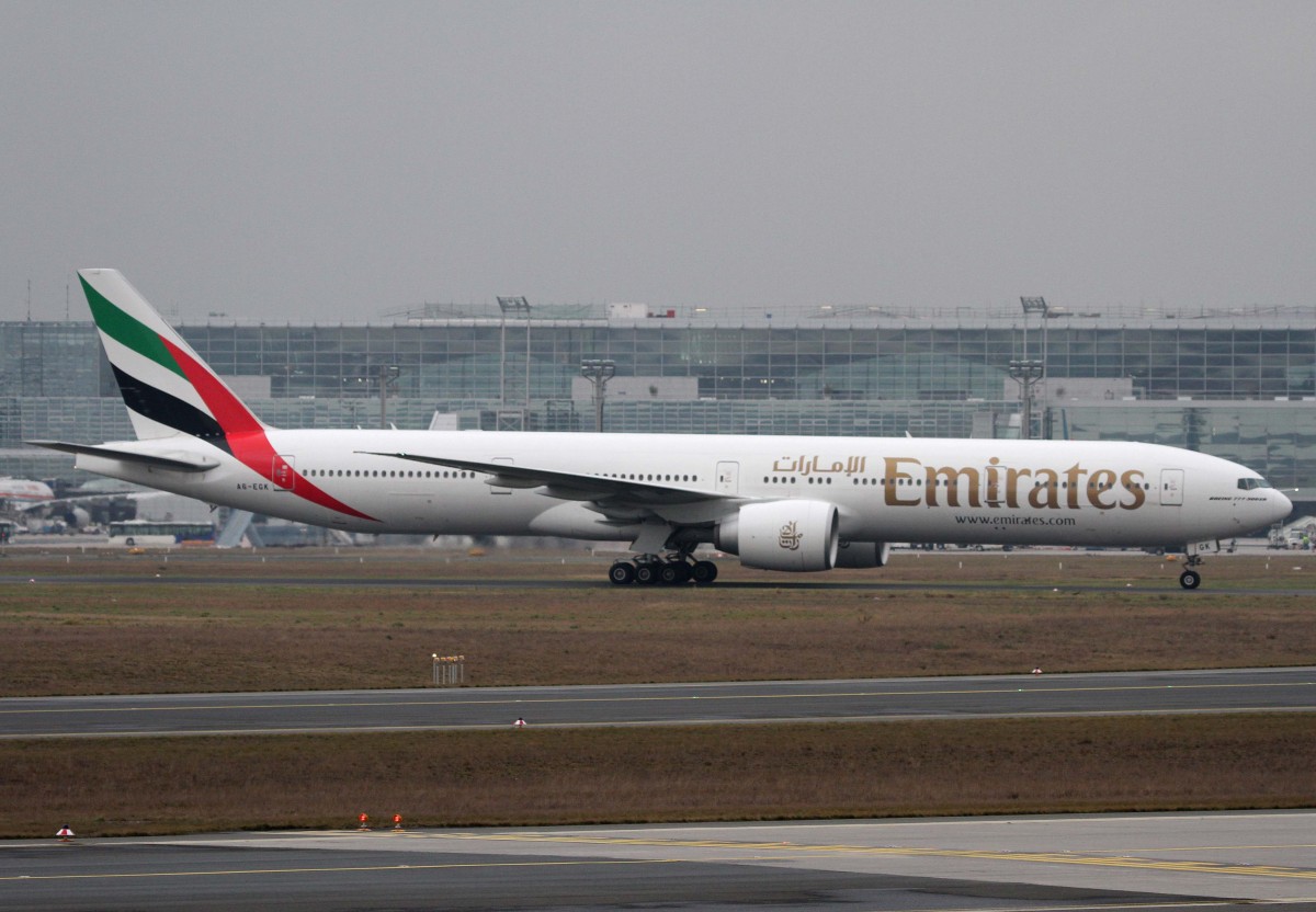 Emirates, A6-EGK, Boeing, 777-300 ER, 23.01.2014, FRA-EDDF, Frankfurt, Germany