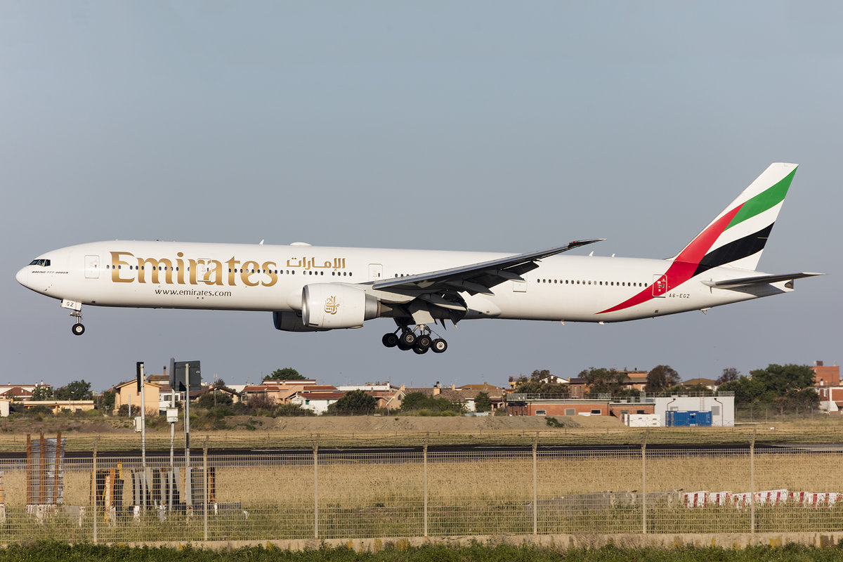 Emirates, A6-EGZ, Boeing, B777-31H-ER, 30.04.2017, FCO, Roma, Italy 



