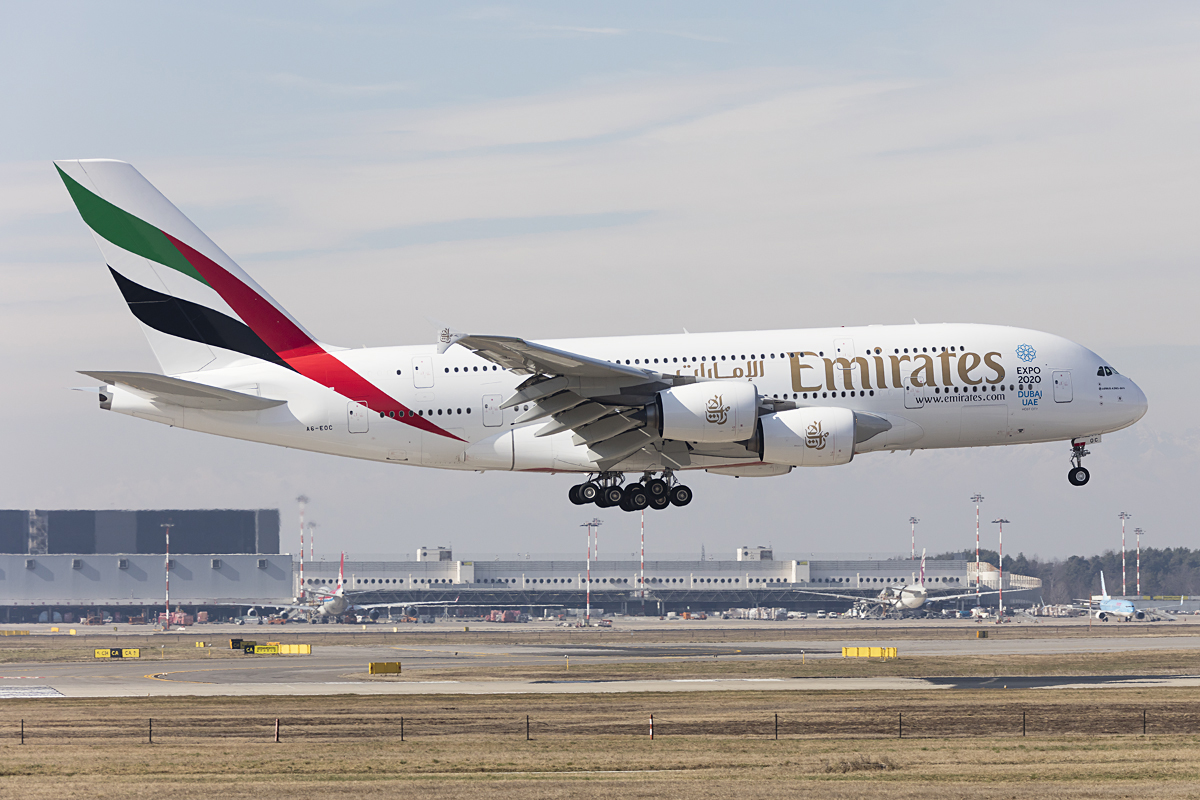Emirates, A6-EOC, Airbus, A380-861, 26.02.2017, MXP, Mailand, Italy 



