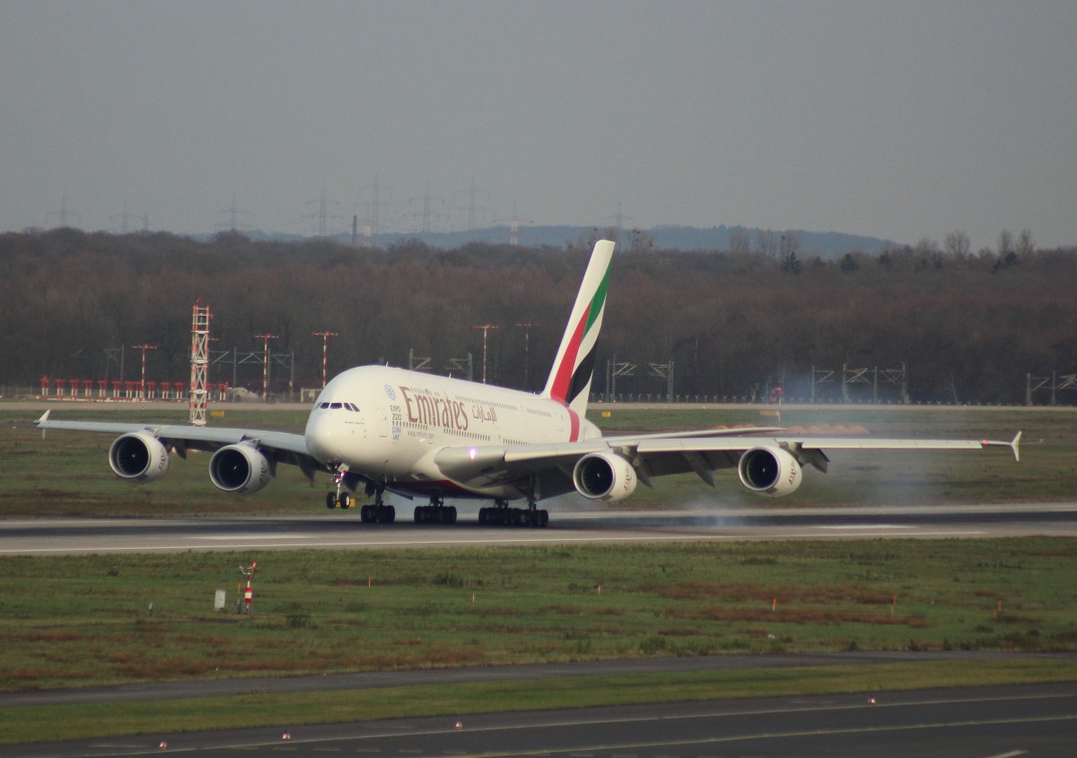 Emirates, A6-EOK,(C/N 184),Airbus A 380-861, 27.12.2015,DUS-EDDL, Düsseldorf, Germany 