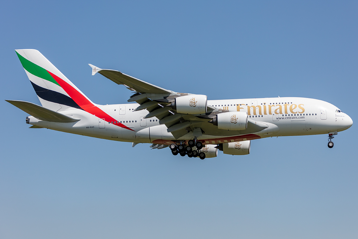 Emirates, A6-EOV, Airbus, A380-861, 28.04.2022, ZRH, Zürich, Switzerland