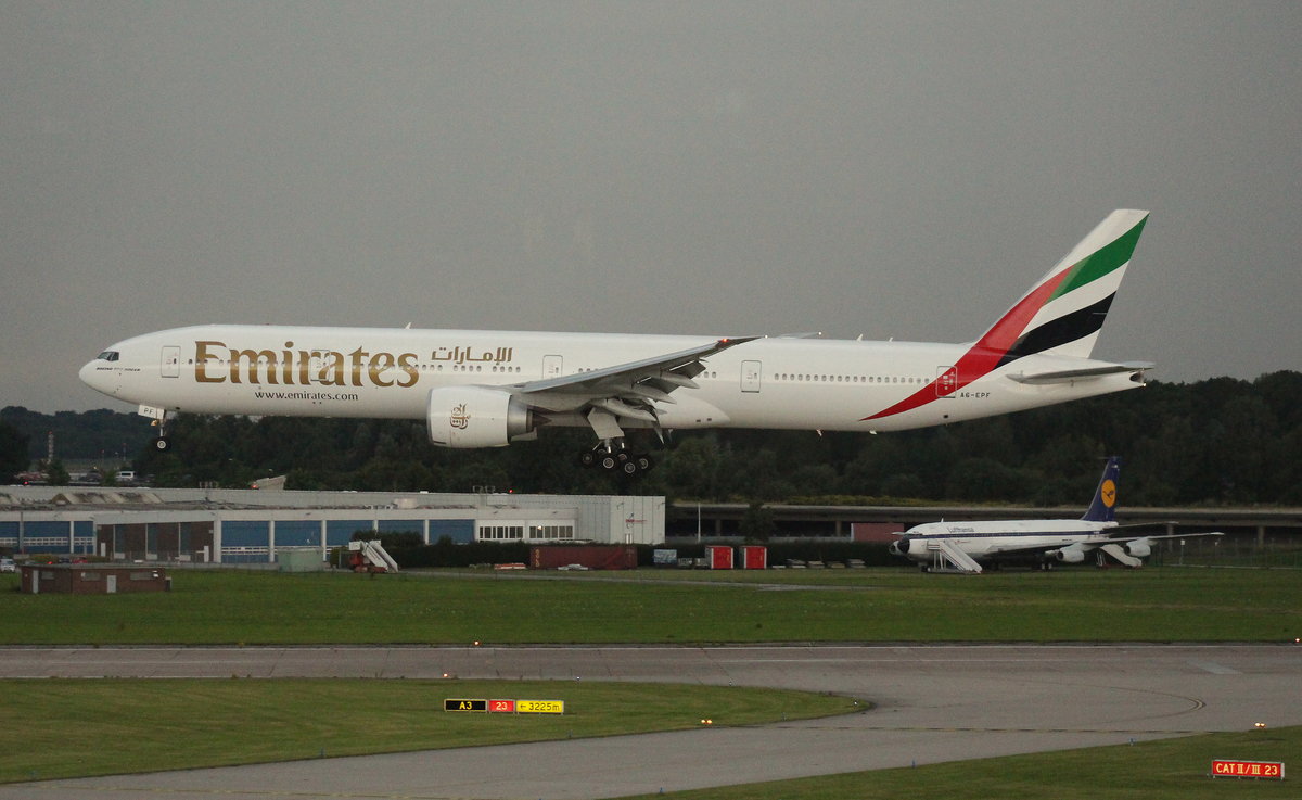 Emirates, A6-EPF, (c/n 42325),Boeing 777-31H(ER), 29.07.2016, HAM-EDDH, Hamburg, Germany 