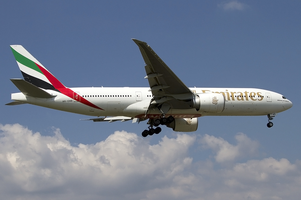 Emirates, A6-EWB, Boeing, B777-21H-LR, 31.08.2013, GVA, Geneve, Switzerland



