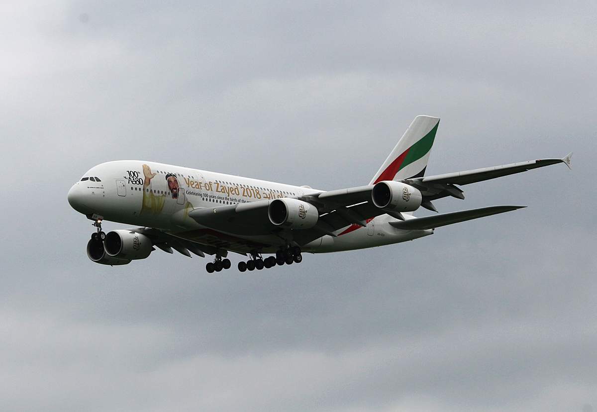 Emirates, Airbus A 380-842, A6-EUV, ILA 2018, SXF/BER, 24.04.2018