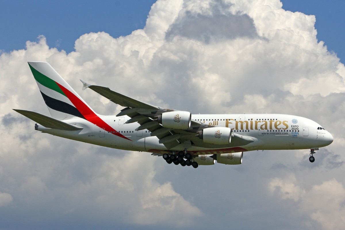 Emirates Airlines, A6-EEJ, Airbus A380-861, 19.Juni 2015, ZRH Zürich, Switzerland. 