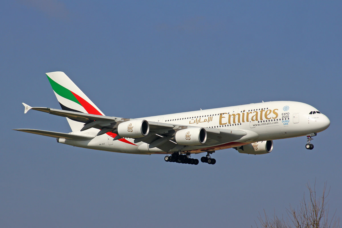 Emirates Airlines, A6-EEZ, Airbus A380-861,  25.März 2017, ZRH Zürich, Switzerland.