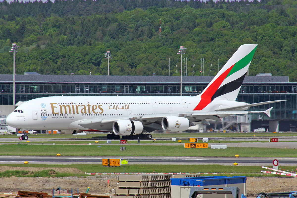 Emirates Airlines, A6-EOI, Airbus A380-861, 13.Mai 2017, ZRH Zürich, Switzerland.