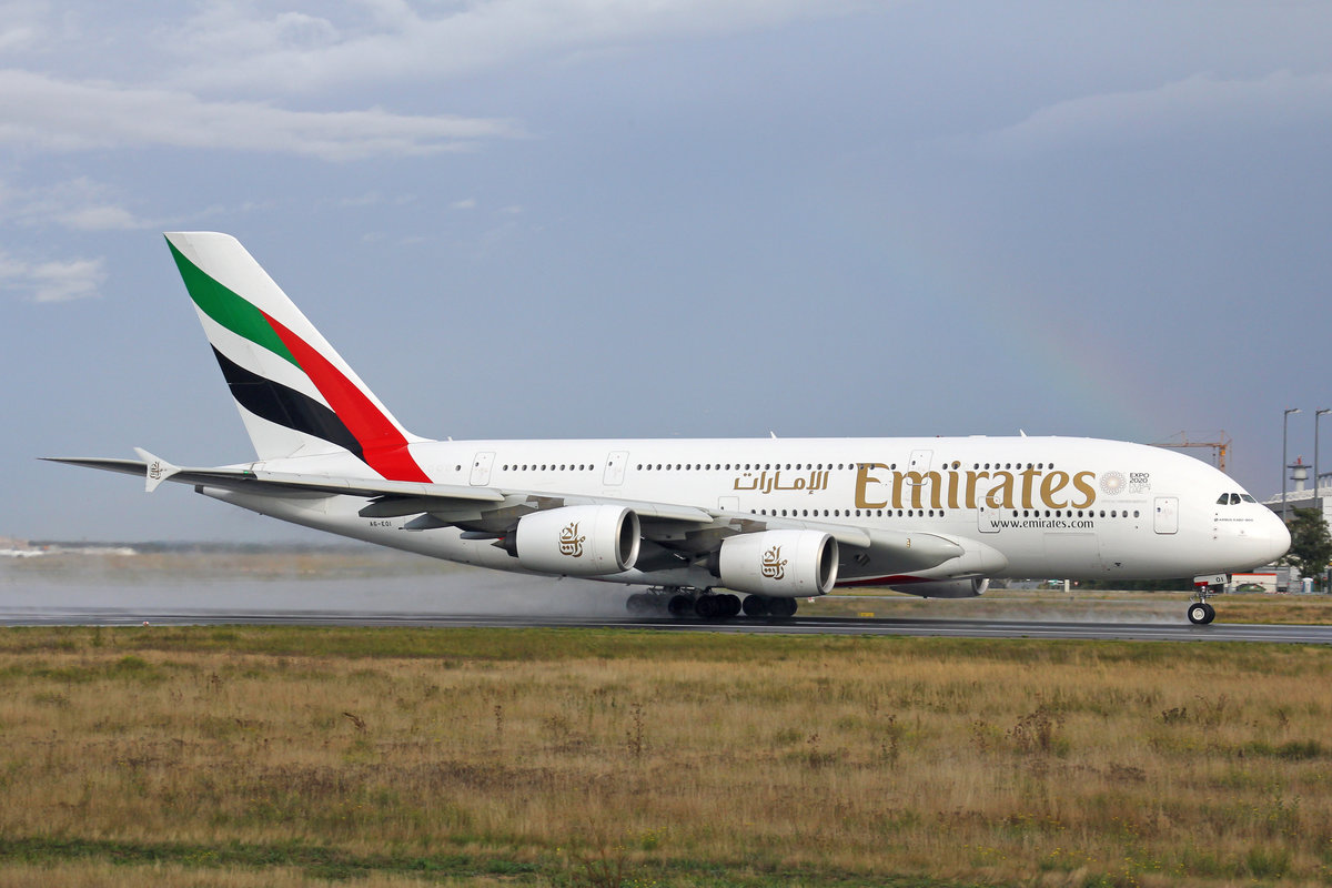 Emirates Airlines, A6-EOI, Airbus A380-861, msn: 178, 29.September 2019, FRA Frankfurt, Germany.