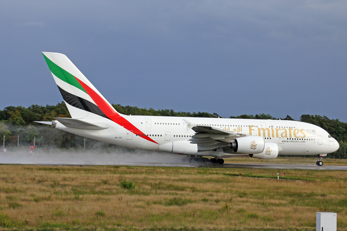Emirates Airlines, A6-EOI, Airbus A380-861, msn: 178, 29.September 2019, FRA Frankfurt, Germany.