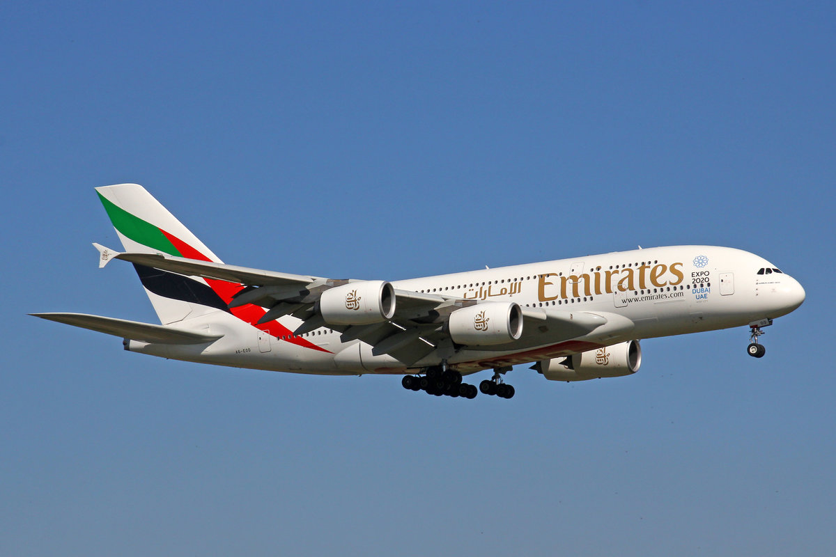 Emirates Airlines, A6-EOO, Airbus A380-681, 29.September 2016, ZRH Zürich, Switzerland.