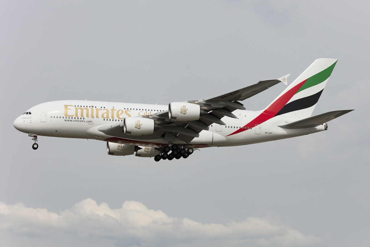 Emirates Airlines, A6-EOT, Airbus, A380-861, 01.04.2017, FRA, Frankfurt, Germany


