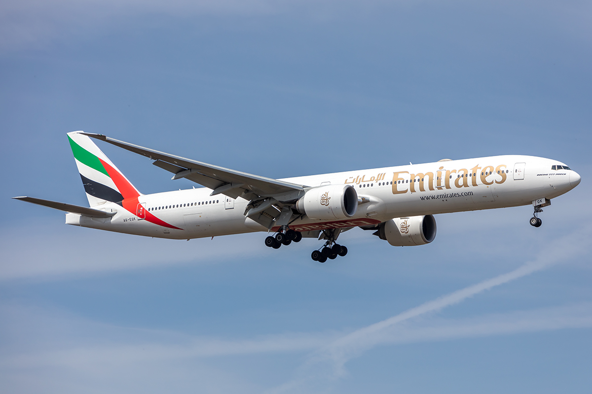 Emirates Airlines, A6-EQK, Boeing, B777-31H-ER, 22.04.2021, FRA, Frankfurt, Germany