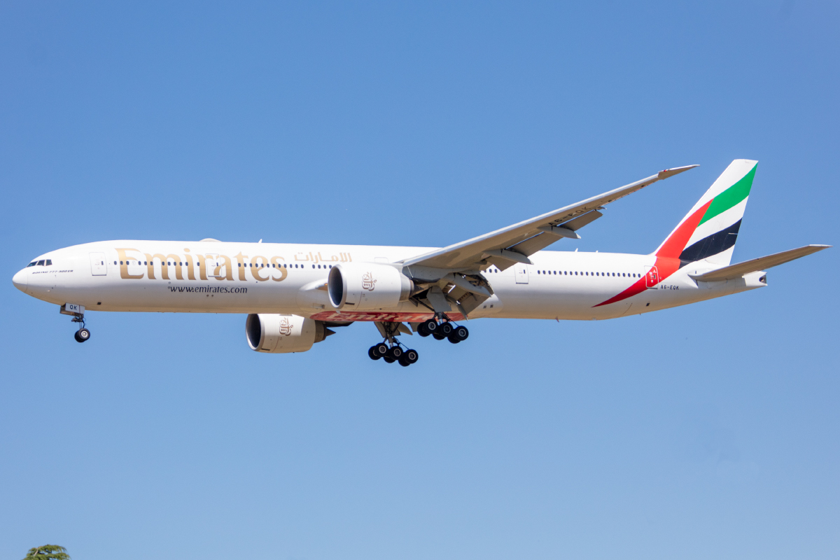Emirates Airlines, A6-EQK, Boeing, B777-31H-ER, 24.06.2023, BRU, Brüssel, Belgien