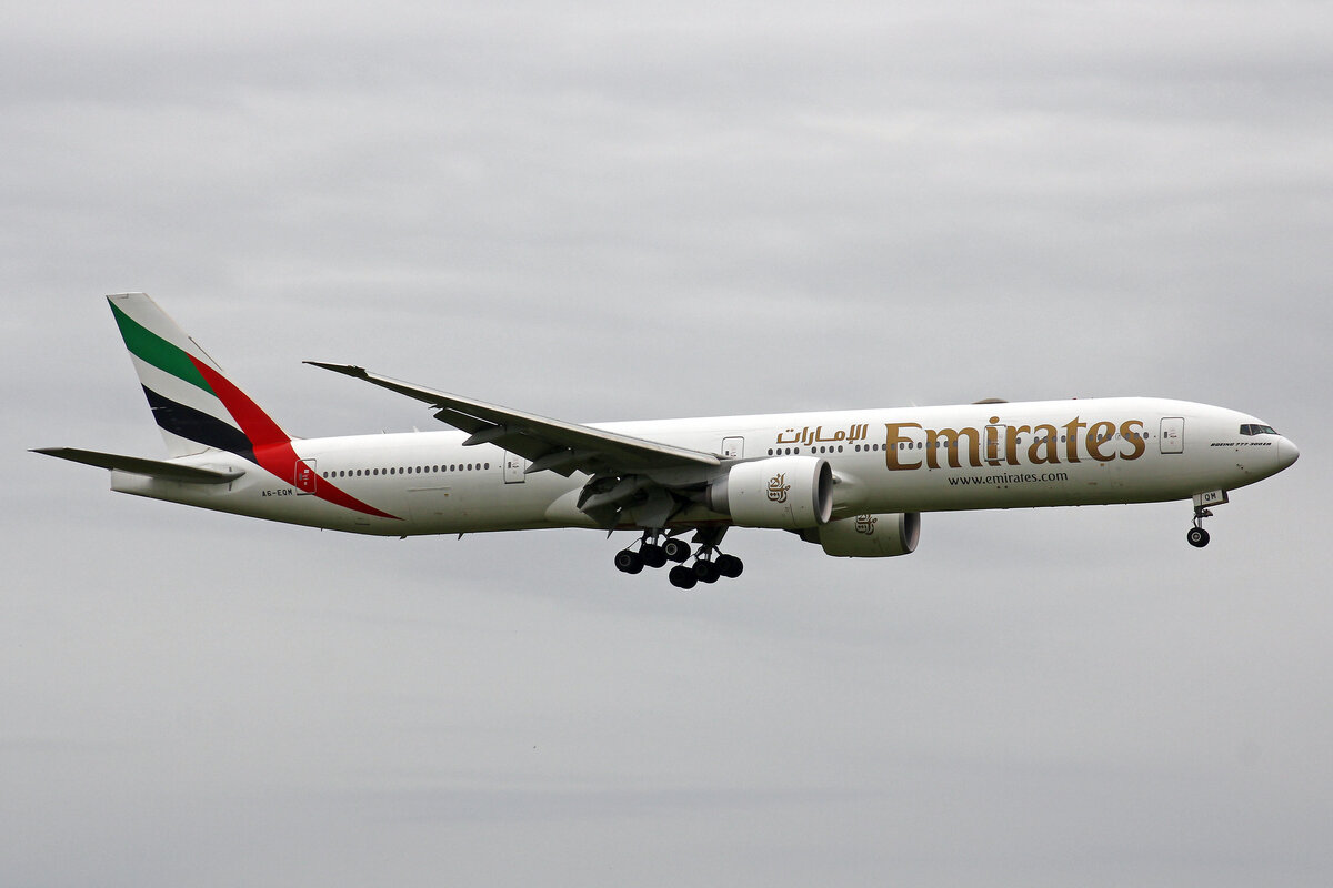 Emirates Airlines, A6-EQM, Boeing 777-31HER, msn: 42361/1562, 24.Mai 2021, ZRH Zürich, Switzerland.